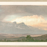 "Hudson River School - Clouds Over the Hills 1865" Framed Art Print ARTWORK - framed print Celadon Art Large Glass Framed Light Wood