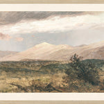 "Hudson River School - Catskills at Sunset 1870" Framed Art Print ARTWORK - framed print Celadon Art Large Glass Framed Light Wood