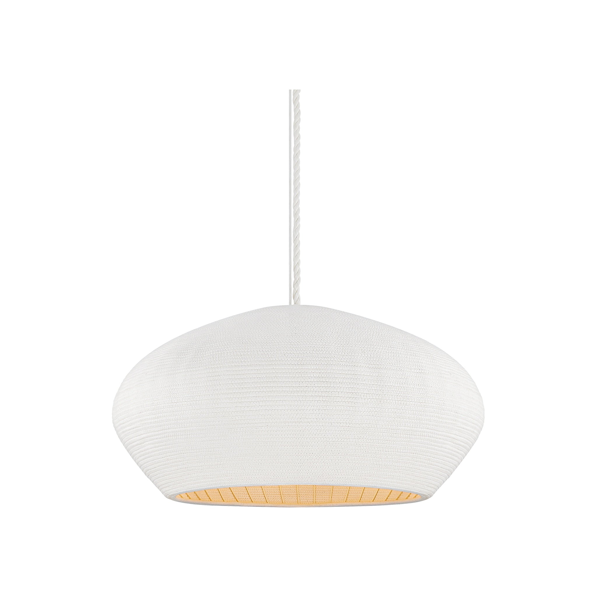 Ferndale Pendant LIGHTING - pendant Hudson Valley Lighting Gesso White Large