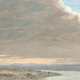 "Hudson River School - Hudson Valley Sunset 1870" Framed Art Print ARTWORK - framed print Celadon Art Large Gallery Wrap Canvas None