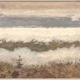"Hudson River School - Clouds from the Catskills 1870" Framed Art Print