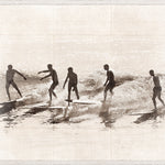 "Summer Surf C.1966" Framed Art Print ARTWORK - framed print Celadon Art Small Glass Framed