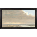 "Hudson River School - Hudson Valley Sunset 1870" Framed Art Print ARTWORK - framed print Celadon Art Small Canvas On Board Black