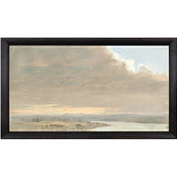 "Hudson River School - Hudson Valley Sunset 1870" Framed Art Print ARTWORK - framed print Celadon Art Small Canvas On Board Black