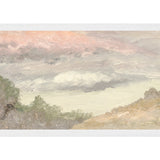 "Hudson River School - Clouds Over Church's Farm 1870" Framed Art Print ARTWORK - framed print Celadon Art Medium Canvas On Board White