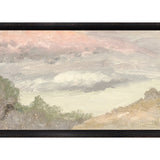 "Hudson River School - Clouds Over Church's Farm 1870" Framed Art Print ARTWORK - framed print Celadon Art Medium Canvas On Board Black