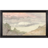 "Hudson River School - Clouds Over Church's Farm 1870" Framed Art Print ARTWORK - framed print Celadon Art Small Canvas On Board Black