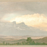 "Hudson River School - Clouds Over the Hills 1865" Framed Art Print ARTWORK - framed print Celadon Art Large Canvas On Board Light Wood