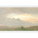 "Hudson River School - Clouds Over the Hills 1865" Framed Art Print ARTWORK - framed print Celadon Art Medium Canvas On Board White