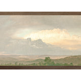"Hudson River School - Clouds Over the Hills 1865" Framed Art Print ARTWORK - framed print Celadon Art Medium Canvas On Board Dark Wood