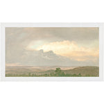 "Hudson River School - Clouds Over the Hills 1865" Framed Art Print ARTWORK - framed print Celadon Art Small Canvas On Board White