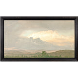"Hudson River School - Clouds Over the Hills 1865" Framed Art Print ARTWORK - framed print Celadon Art Small Canvas On Board Black