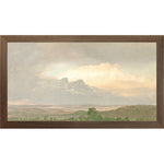 "Hudson River School - Clouds Over the Hills 1865" Framed Art Print ARTWORK - framed print Celadon Art Small Canvas On Board Dark Wood