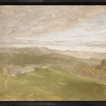 "Hudson River School - Hudson Valley Summer View 1870" Framed Art Print ARTWORK - framed print Celadon Art Large Canvas On Board Black