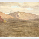 "Hudson River School - Mount Katahdin 1870" Framed Art Print ARTWORK - framed print Celadon Art Large Canvas On Board White