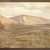 "Hudson River School - Mount Katahdin 1870" Framed Art Print ARTWORK - framed print Celadon Art Large Canvas On Board Dark Wood