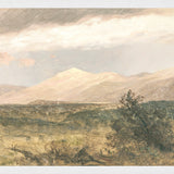 "Hudson River School - Catskills at Sunset 1870" Framed Art Print ARTWORK - framed print Celadon Art Large Canvas On Board White