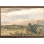 "Hudson River School - Catskills at Sunset 1870" Framed Art Print ARTWORK - framed print Celadon Art Medium Canvas On Board Dark Wood