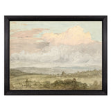"Hudson River School - Hudson Valley Clouds 1870" Framed Art Print