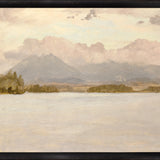 "Hudson River School - Lake Katahdin 1870" Framed Art Print