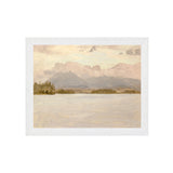 "Hudson River School - Lake Katahdin 1870" Framed Art Print