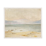 "Coastline - Raw Canvas" Framed Art Print ARTWORK - framed print Celadon Art Medium Canvas On Board