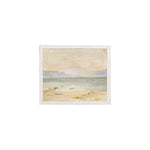 "Coastline - Raw Canvas" Framed Art Print ARTWORK - framed print Celadon Art Small Canvas On Board