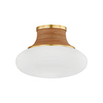Pearl River Flush Mount LIGHTING - flush mount Hudson Valley Lighting Aged Brass Small