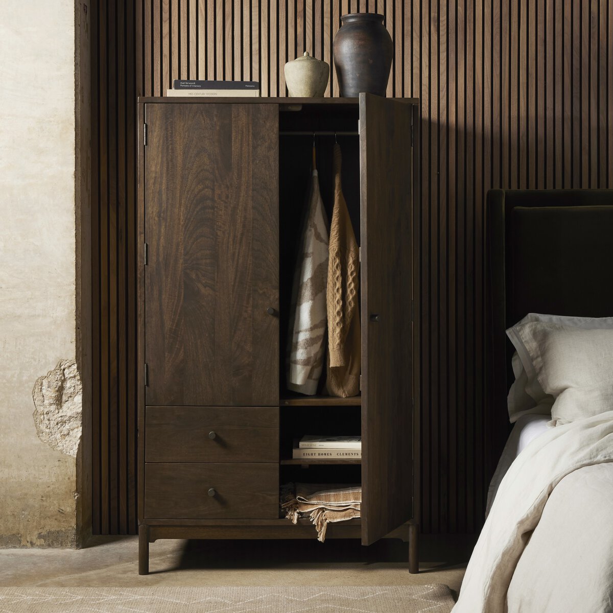 Ophelia Armoire FURNITURE - wardrobe Four Hands