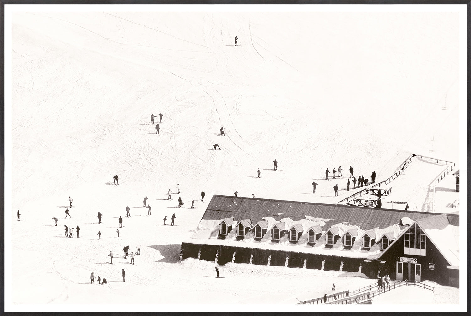 "Ski Lodge C.1966" Framed Art Print ARTWORK - framed print Celadon Art Large