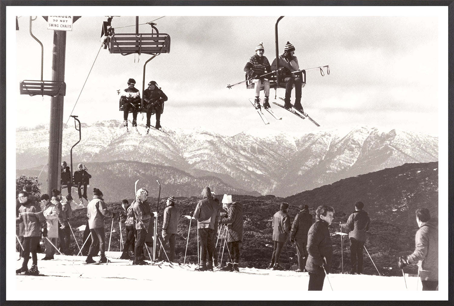 "Ski Lift C.1966" Framed Art Print ARTWORK - framed print Celadon Art Medium