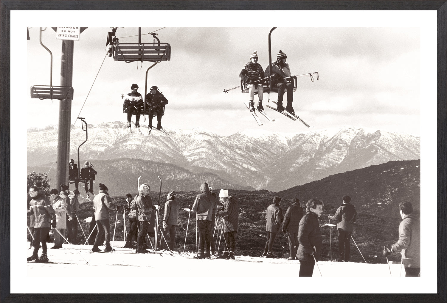 "Ski Lift C.1966" Framed Art Print ARTWORK - framed print Celadon Art Small