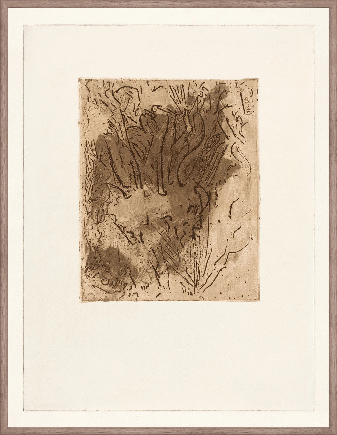 "Monochrome Etching I C.1919" Framed Art Print ARTWORK - framed print Celadon Art