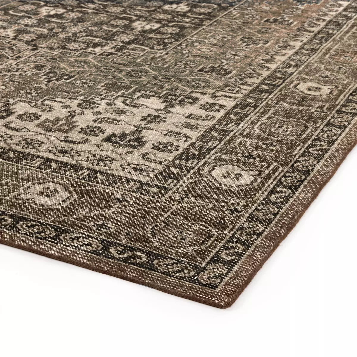 Prado Espresso Hand Knotted Rug RUGS - wool Four Hands