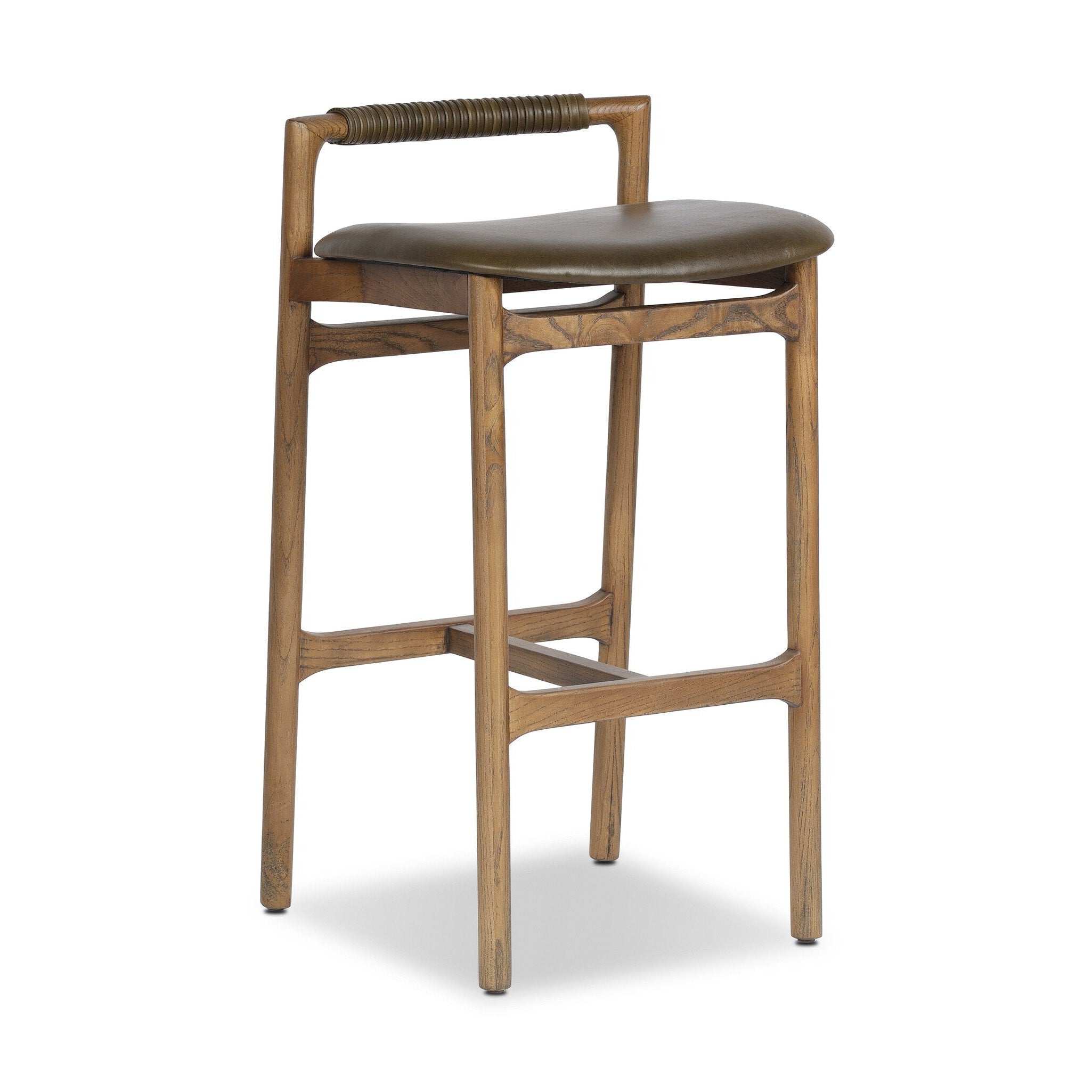 Baden Counter Stool FURNITURE - bar/counter stool Four Hands Dulane Moss