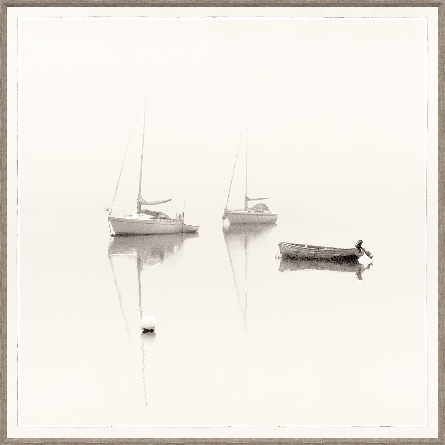 "Anchored" Framed Art Print ARTWORK - framed print Celadon Art Large