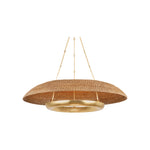 Oaklyn Chandelier LIGHTING - chandelier Hudson Valley Lighting Vintage Gold Leaf Large