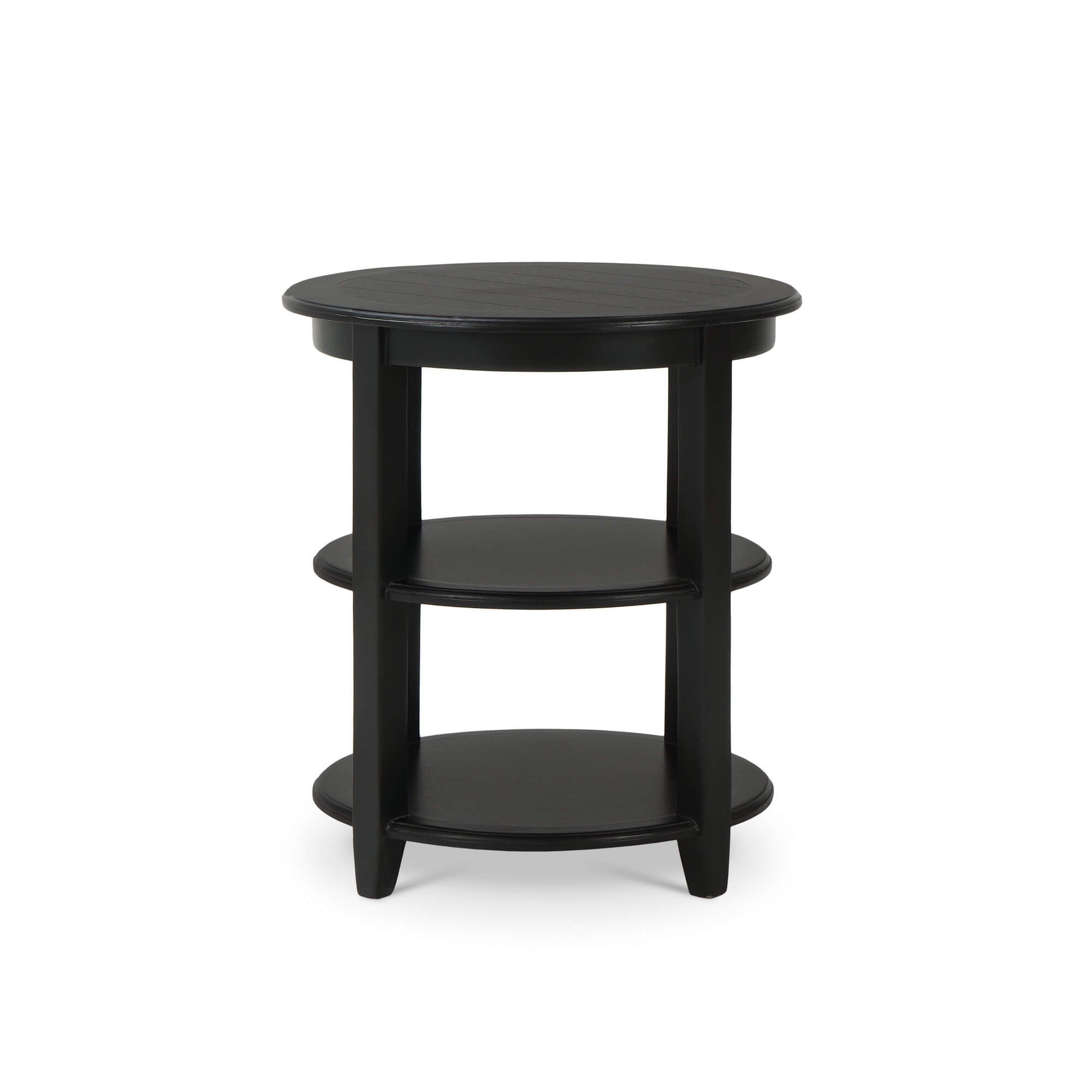 Luna Round 3 Tier Side Table FURNITURE - side table Bramble