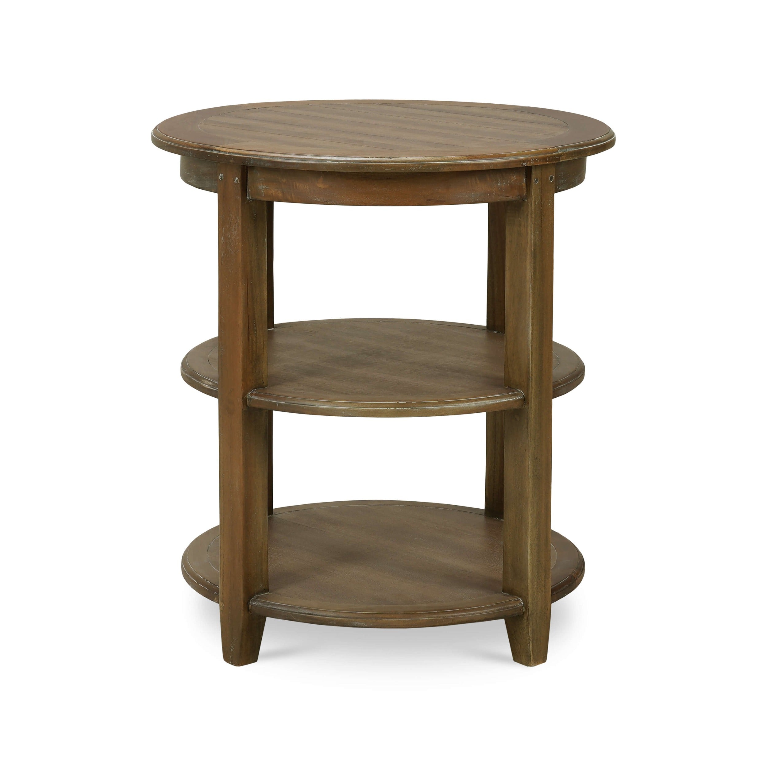 Luna Round 3 Tier Side Table FURNITURE - side table Bramble