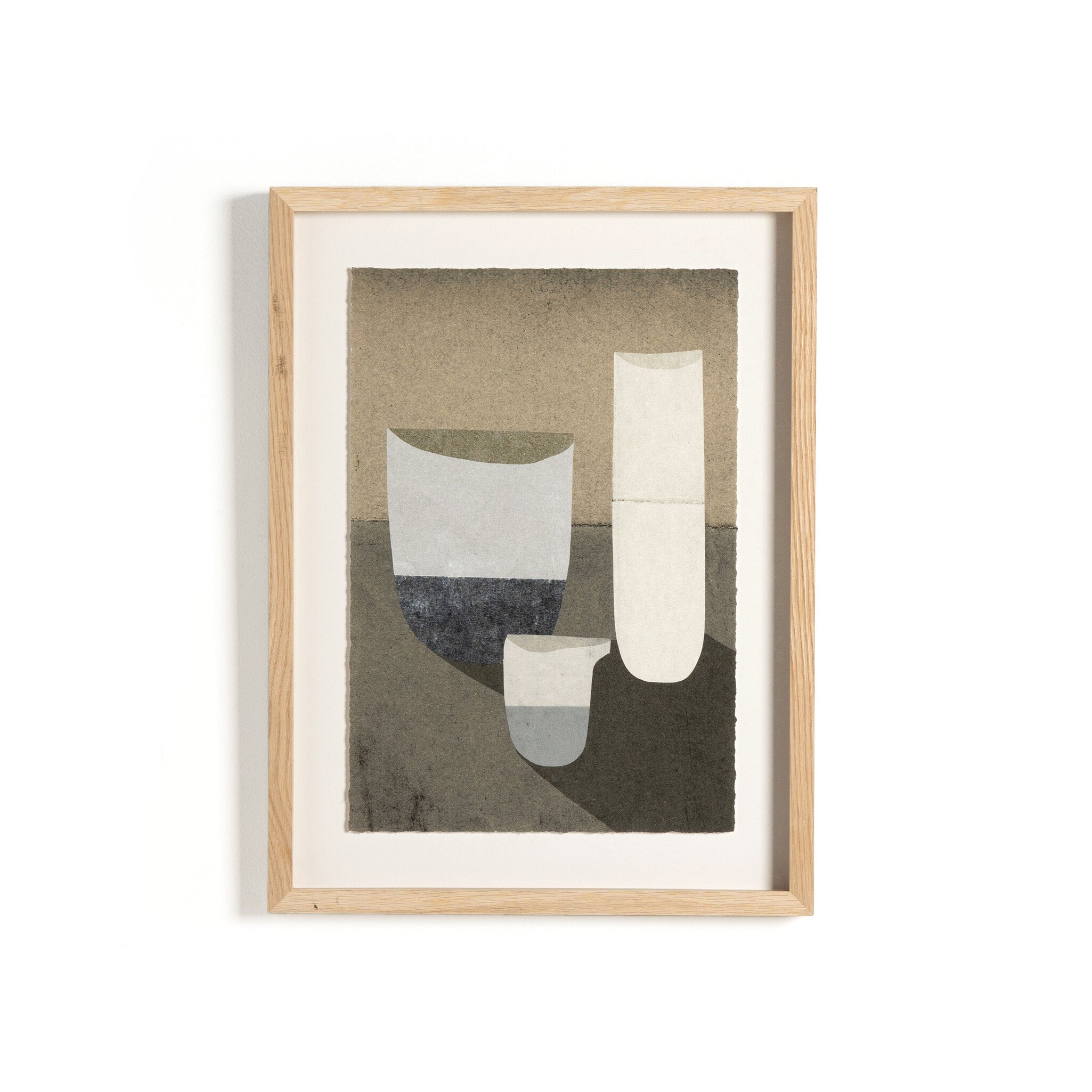 "Bowl and Cup" by Dan Hobday ARTWORK - framed print Four Hands