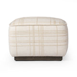 Sinclair Square Ottoman-21" FURNITURE - ottoman Four Hands Sheffield Ivory
