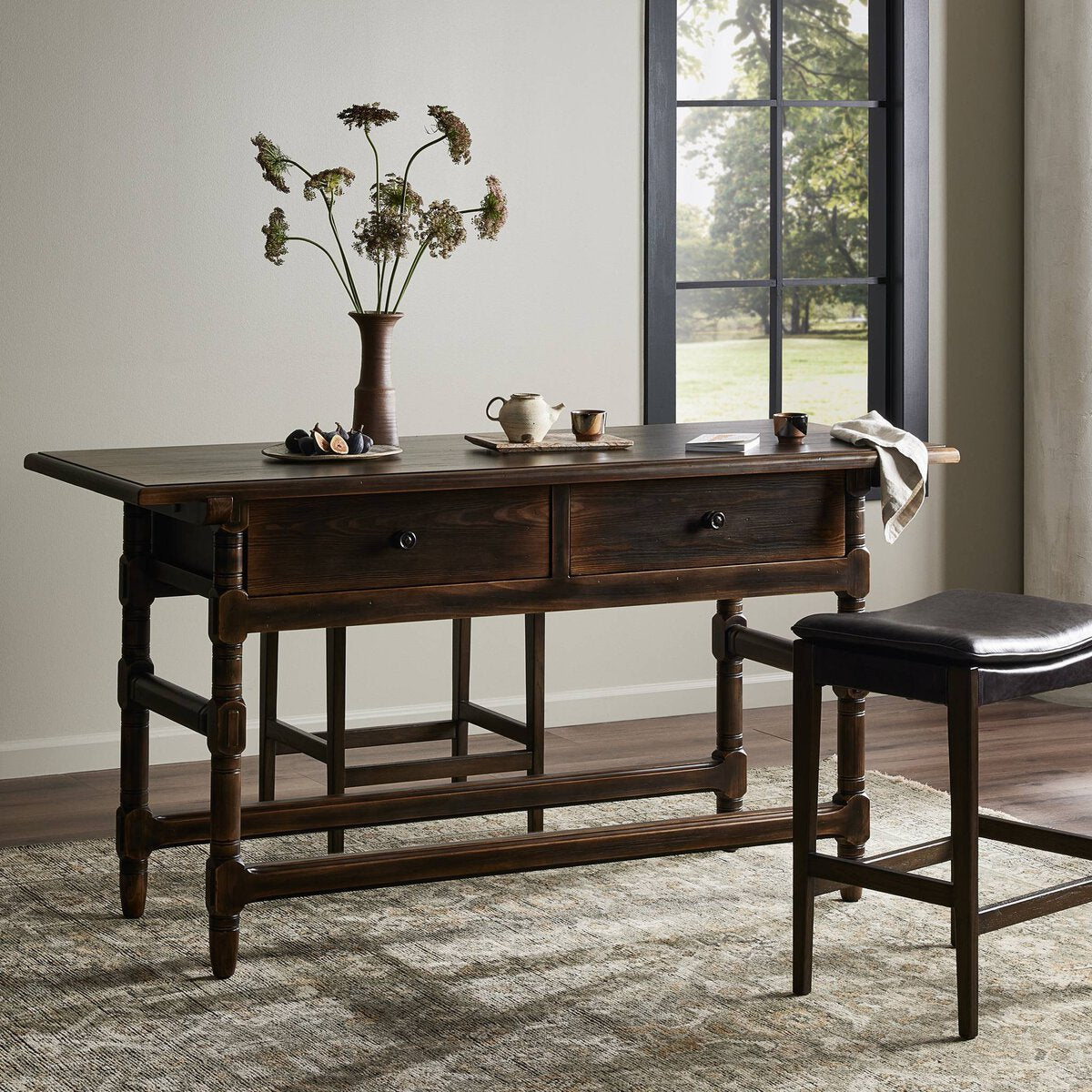 Colonial Table FURNITURE - console table Four Hands