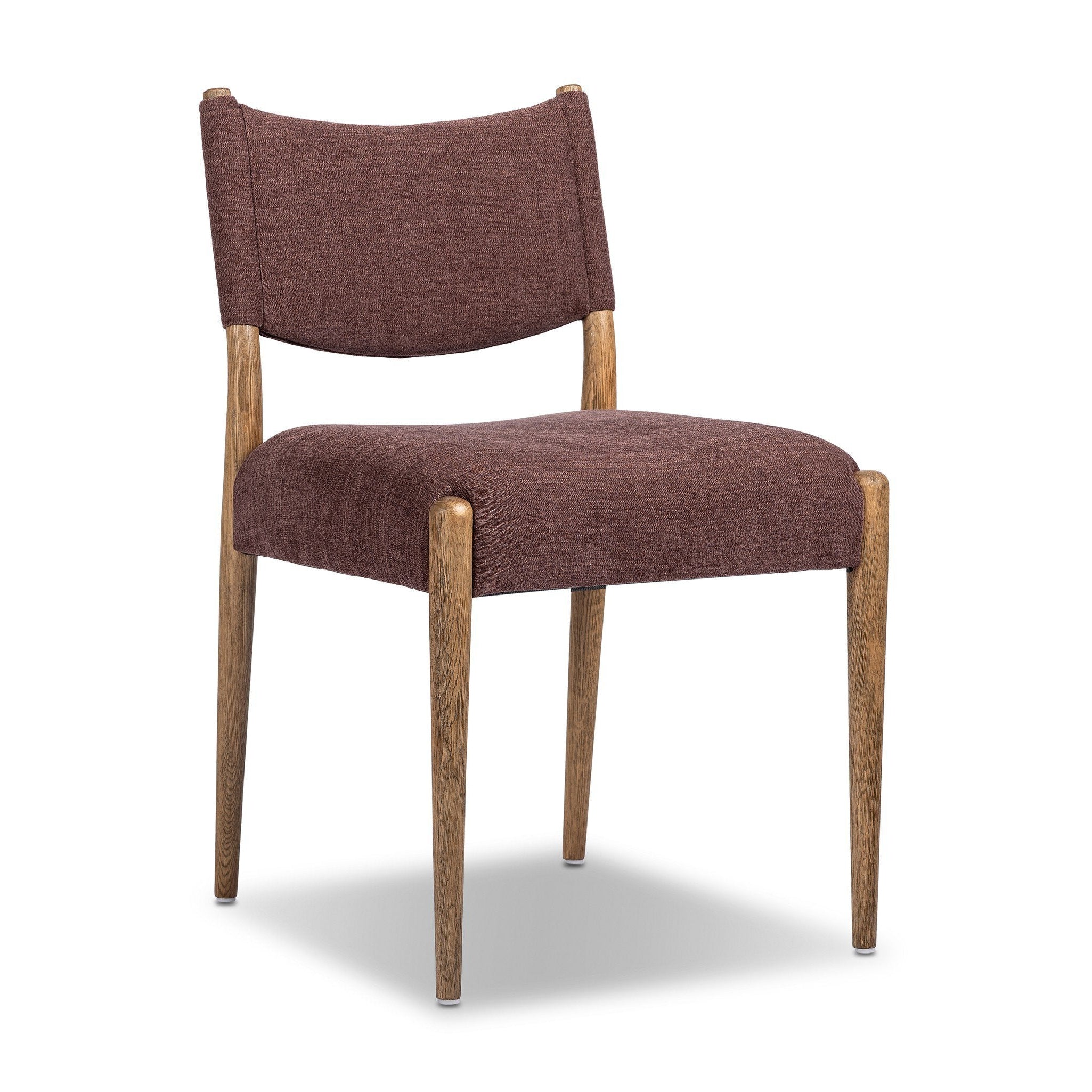Jayla Armless Dining Chair FURNITURE - dining chair Four Hands Laughlin Plum