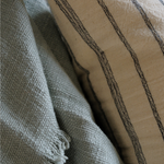 Double Sided Thai Simple Stripes Pillow Cover 1 - PILLOWS - Thai - neutral Rug & Weave Pillows