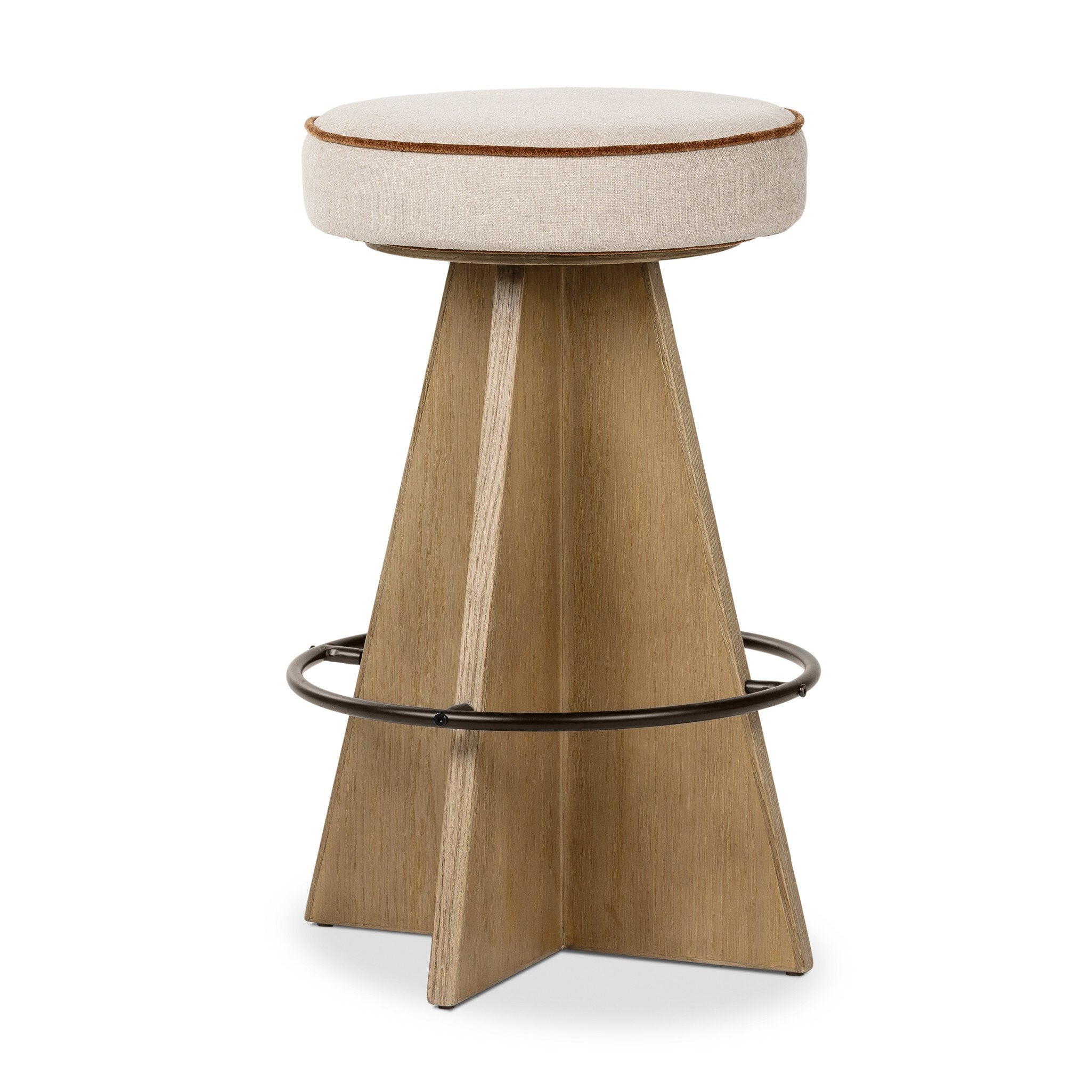 Damon Swivel Counter Stool FURNITURE - bar/counter stool Four Hands