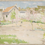 "Spring Village" Framed Art Print ARTWORK - framed print Celadon Art Canvas On Board