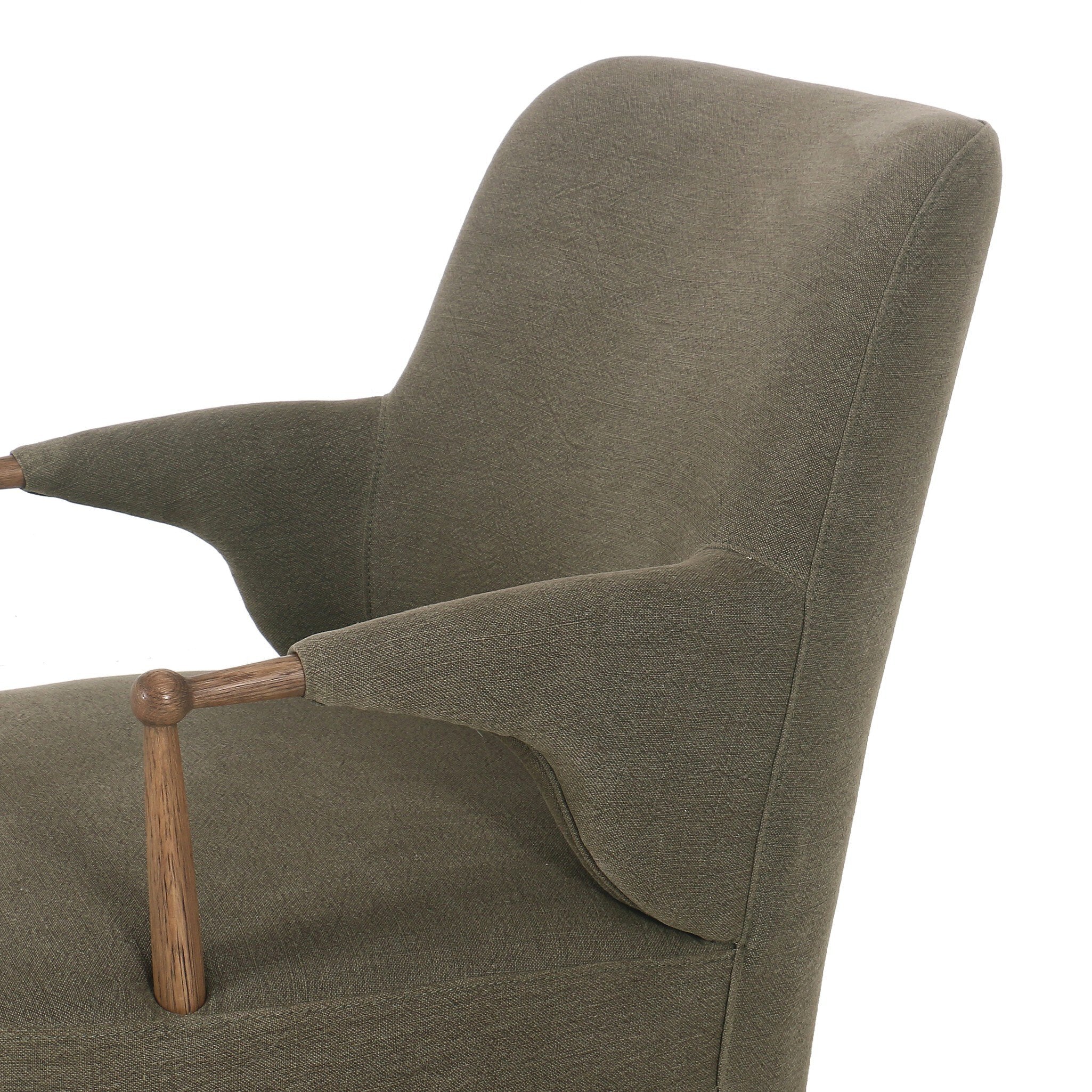 FLOOR MODEL - Brently Chair - Broadway Olive FURNITURE - floor model Four Hands
