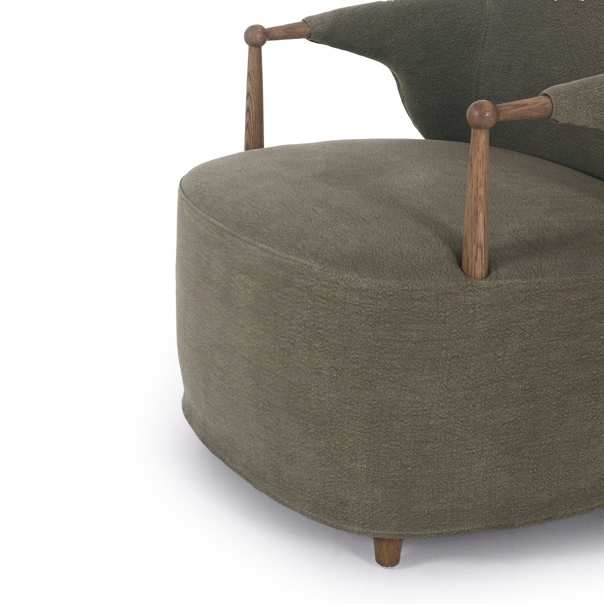 FLOOR MODEL - Brently Chair - Broadway Olive FURNITURE - floor model Four Hands