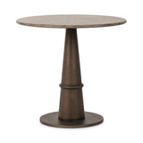 Goetz Bistro Table FURNITURE - dining tables Four Hands Warm Grey Marble