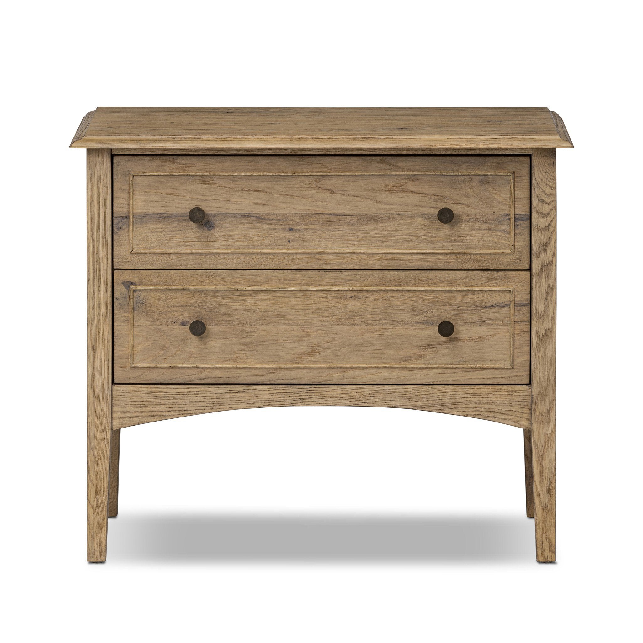 Maggie Nightstand FURNITURE - nightstand Four Hands Aged Smoke Oak Resawn